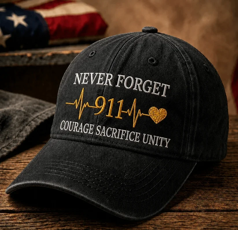 911 25th Anniversary We Will Never Forget Hat 911 Memorial Baseball Cap