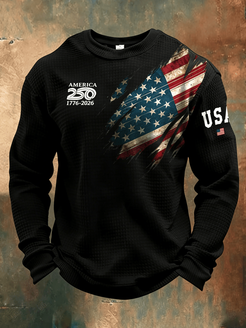 America 250 Years 1776 2026 Long Sleeve Shirt July Fourth Outfit Ideas Gift For Patriots - WWCandleCo