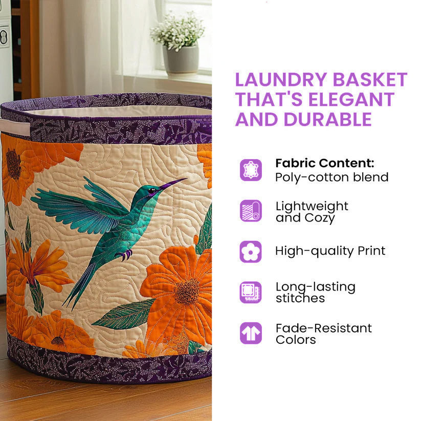 Cactus Field Quilted Laundry Basket Desert Cactus Succulent Clothes Hamper Housewarming Gifts - Image 2