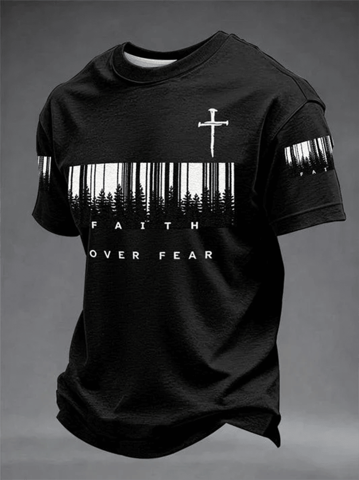 Christian Faith Over Fear Shirt Religious Inspired Apparel Faith Apparel Gifts Idea - WWCandleCo
