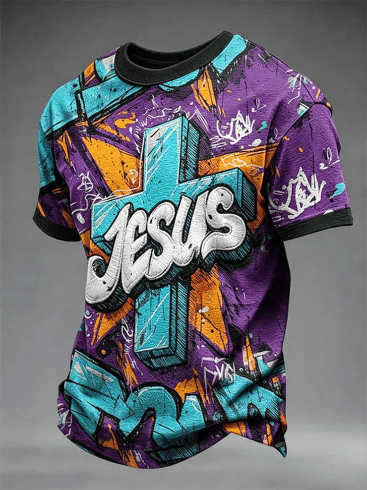 Christian Jesus Holy Cross Shirt Christian Faith Clothing Fathers Day Presents - WWCandleCo