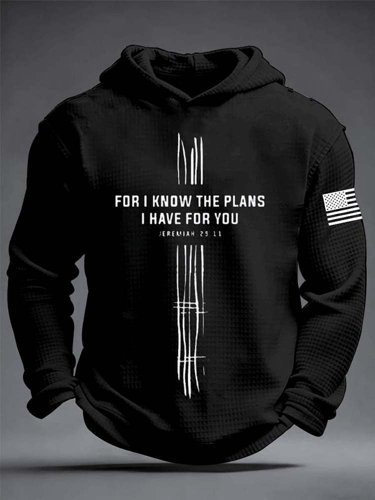 For I Know The Plans I Have For You Hoodie Bible Clothing Christian Presents For Son - Woodnwickscandlecompany