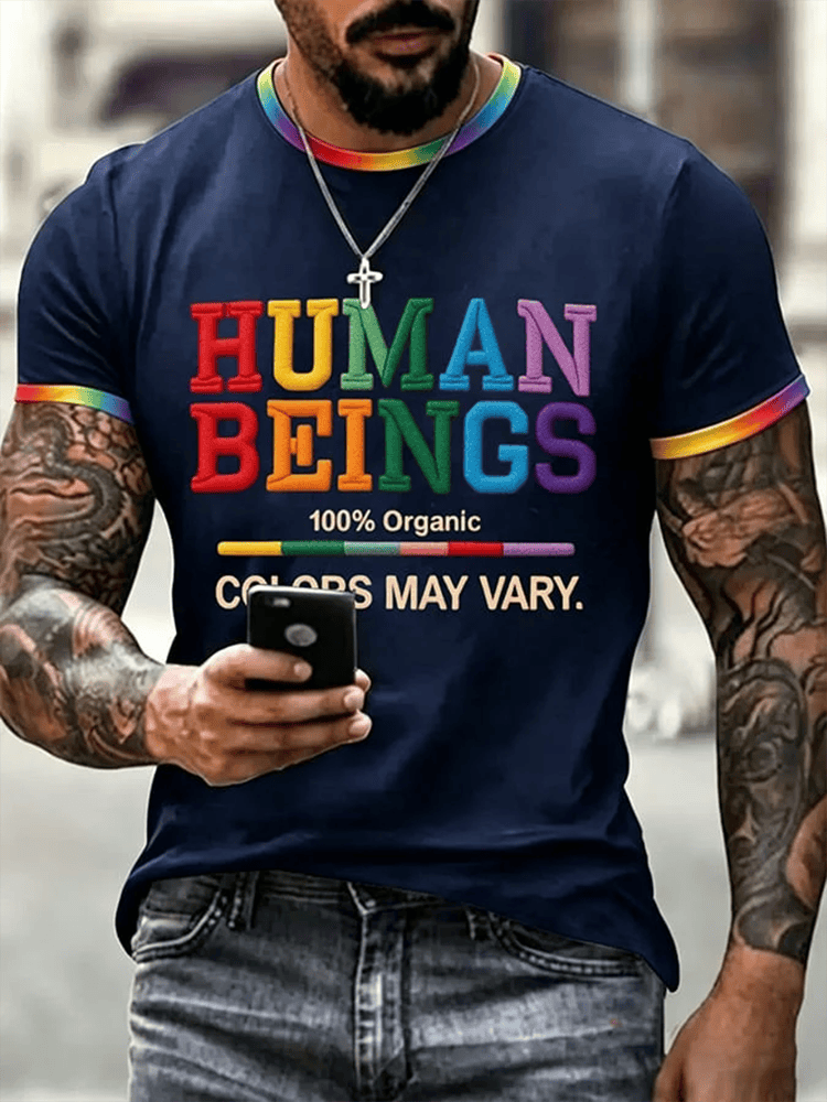 Pride Month Merch Human Beings Colors May Vary Shirt Gay Apparel Clothing LGBTQ Gifts - WWCandleCo