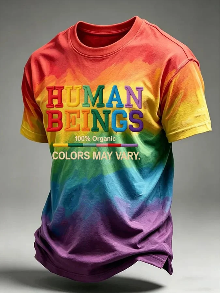 Pride Month Merch Human Beings Colors May Vary Shirt LGBTQ Apparel Gifts For BFF - WWCandleCo