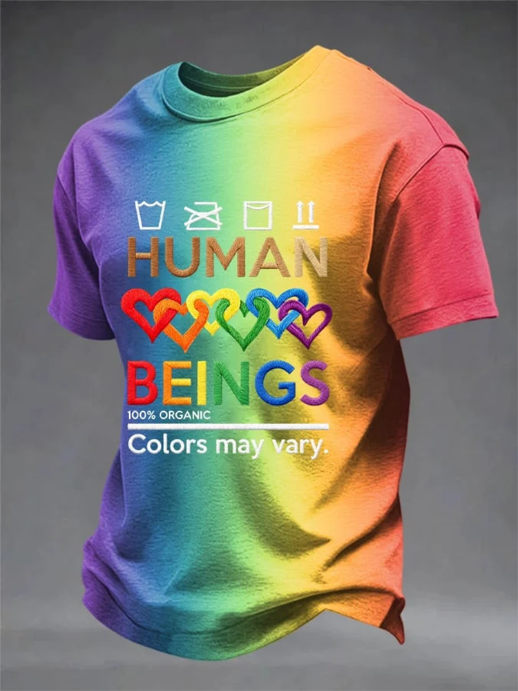 Pride Month Merch Human Beings Colors May Vary Shirt LGBTQ Gifts For Gay Husband - WWCandleCo