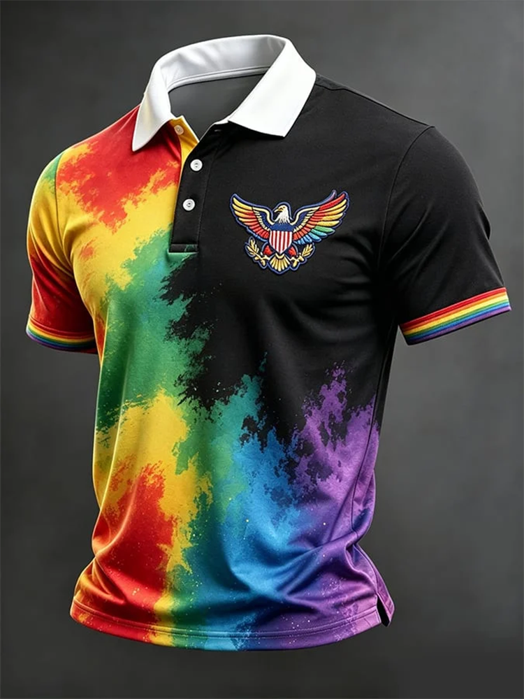 Pride Month Merch Rainbow Polo Shirt Gay Apparel Clothing Gifts For LGBTQ Friend - WWCandleCo