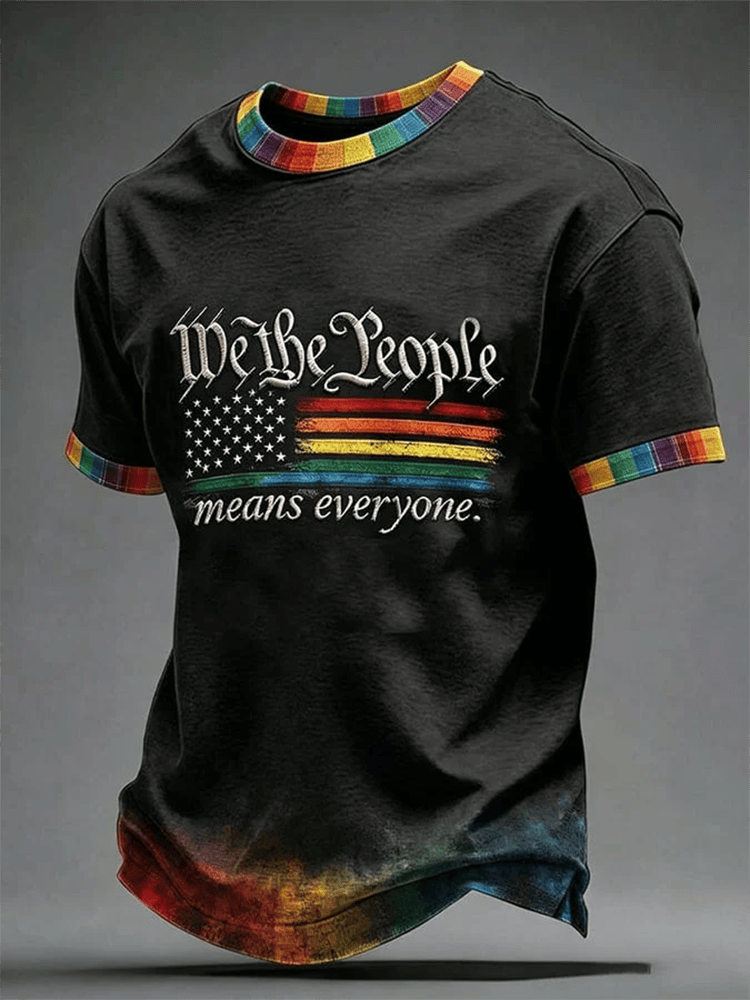 Pride Month Merch We The People Means Everyone Shirt LGBTQ Apparel Gifts For Bi - WWCandleCo