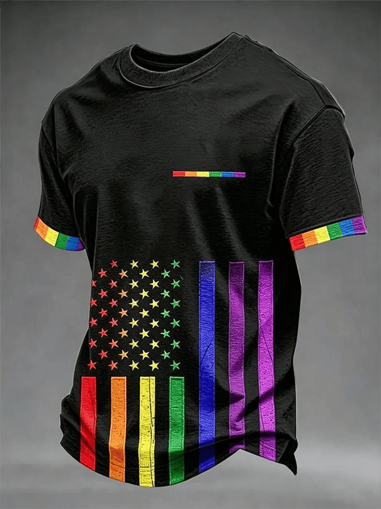 Pride Month Rainbow Flag Shirt Gay Pride Clothing LGBTQ Shirts Gifts For Him - WWCandleCo