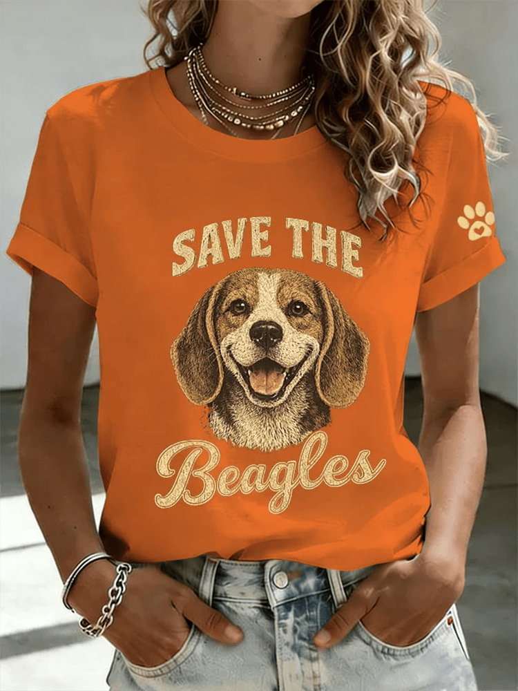 Save The Beagles Shirt Animal Rights Apparel Dog Rescue Awareness Outfits Gifts - WWCandleCo