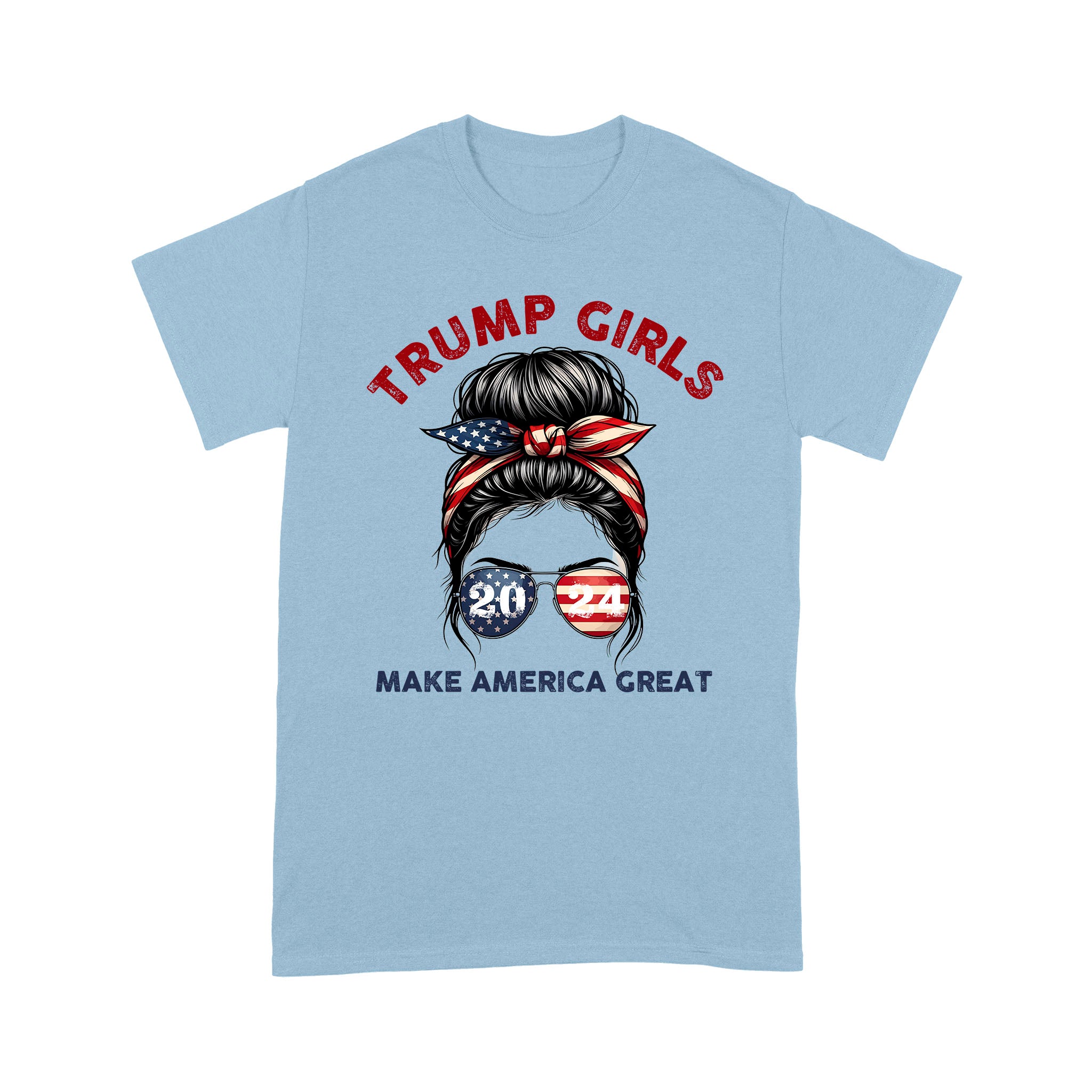 Patriotic Trump 2024 T-Shirt for Women - Trump Girls Make America Great T-Shirt - Image 6