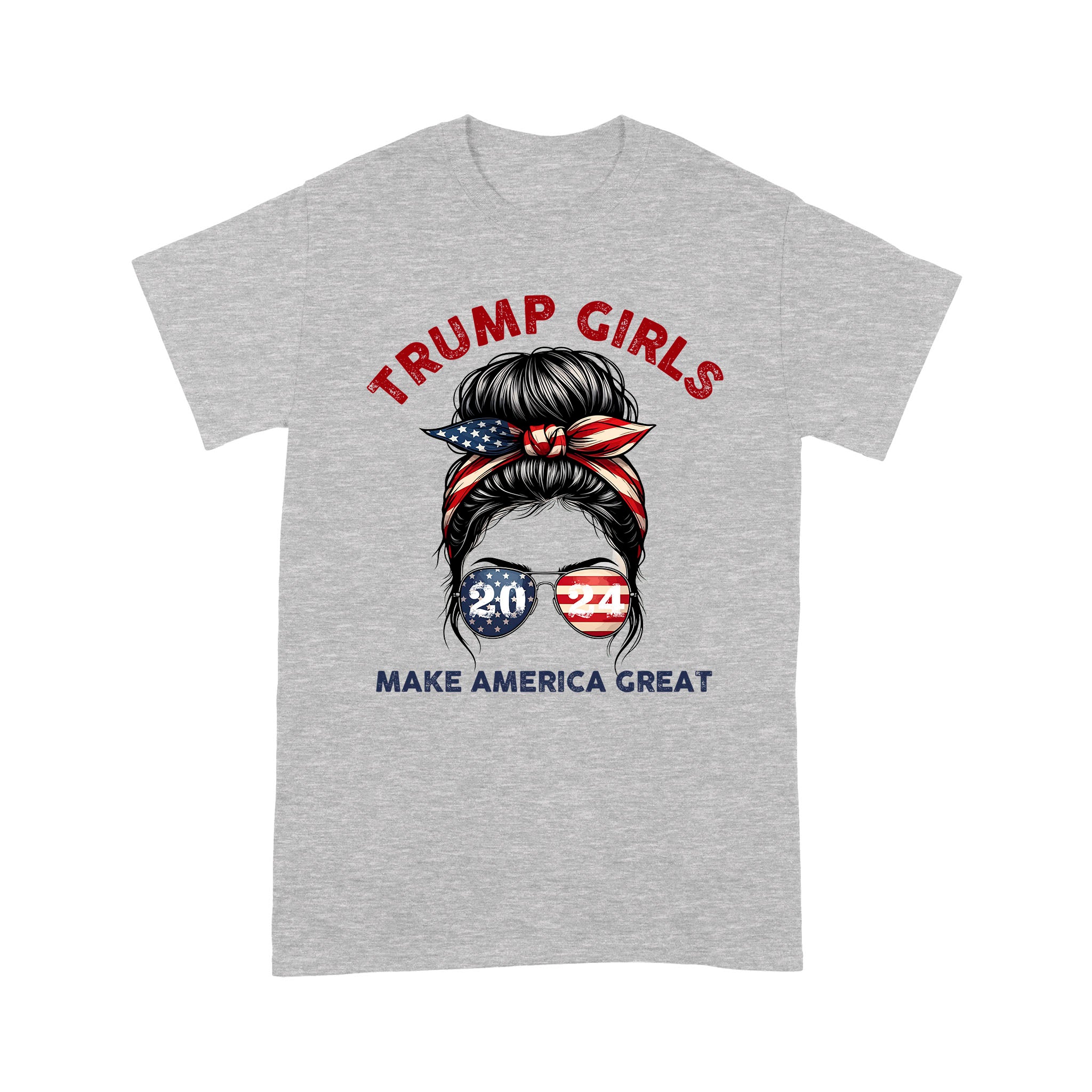 Patriotic Trump 2024 T-Shirt for Women - Trump Girls Make America Great T-Shirt - Image 7