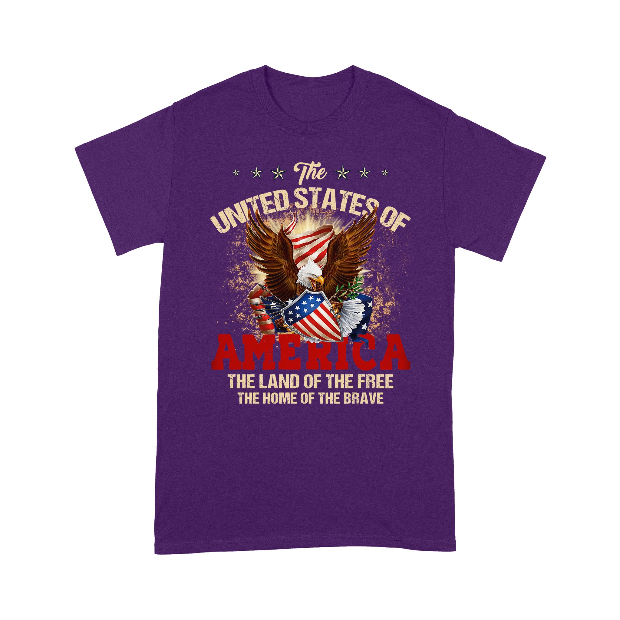 The United States of America Land of the Free Home of the Brave T-Shirt - Image 3