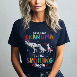 Grandmasaurus First Time Grandma Let The Spoiling Begin T-Shirt, Funny Gifts For Grandma T-Shirt