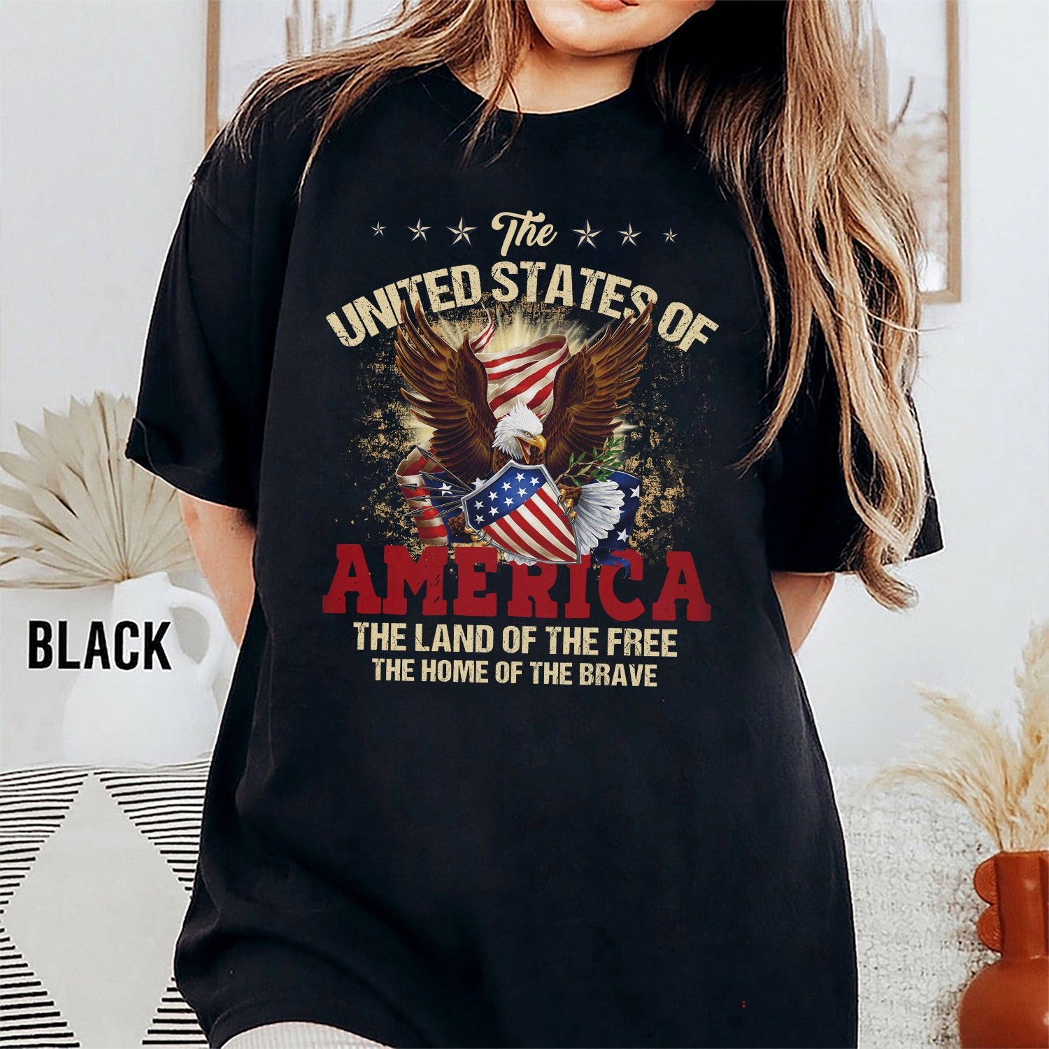 The United States of America Land of the Free Home of the Brave T-Shirt - Image 2