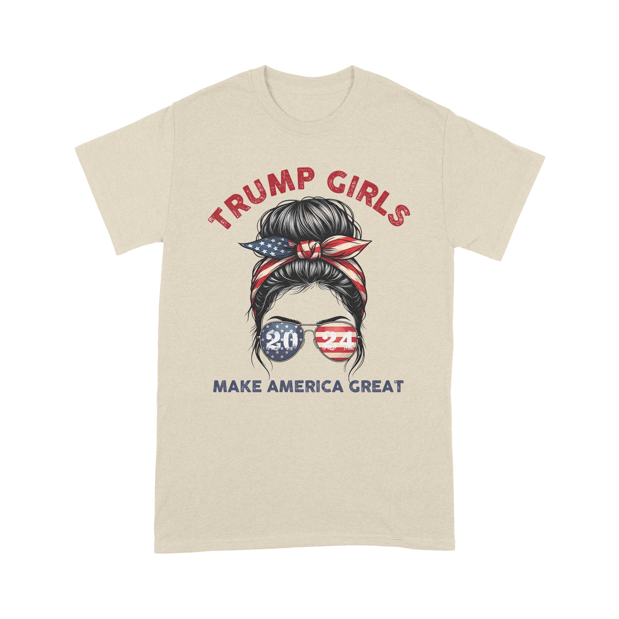 Patriotic Trump 2024 T-Shirt for Women - Trump Girls Make America Great T-Shirt - Image 4