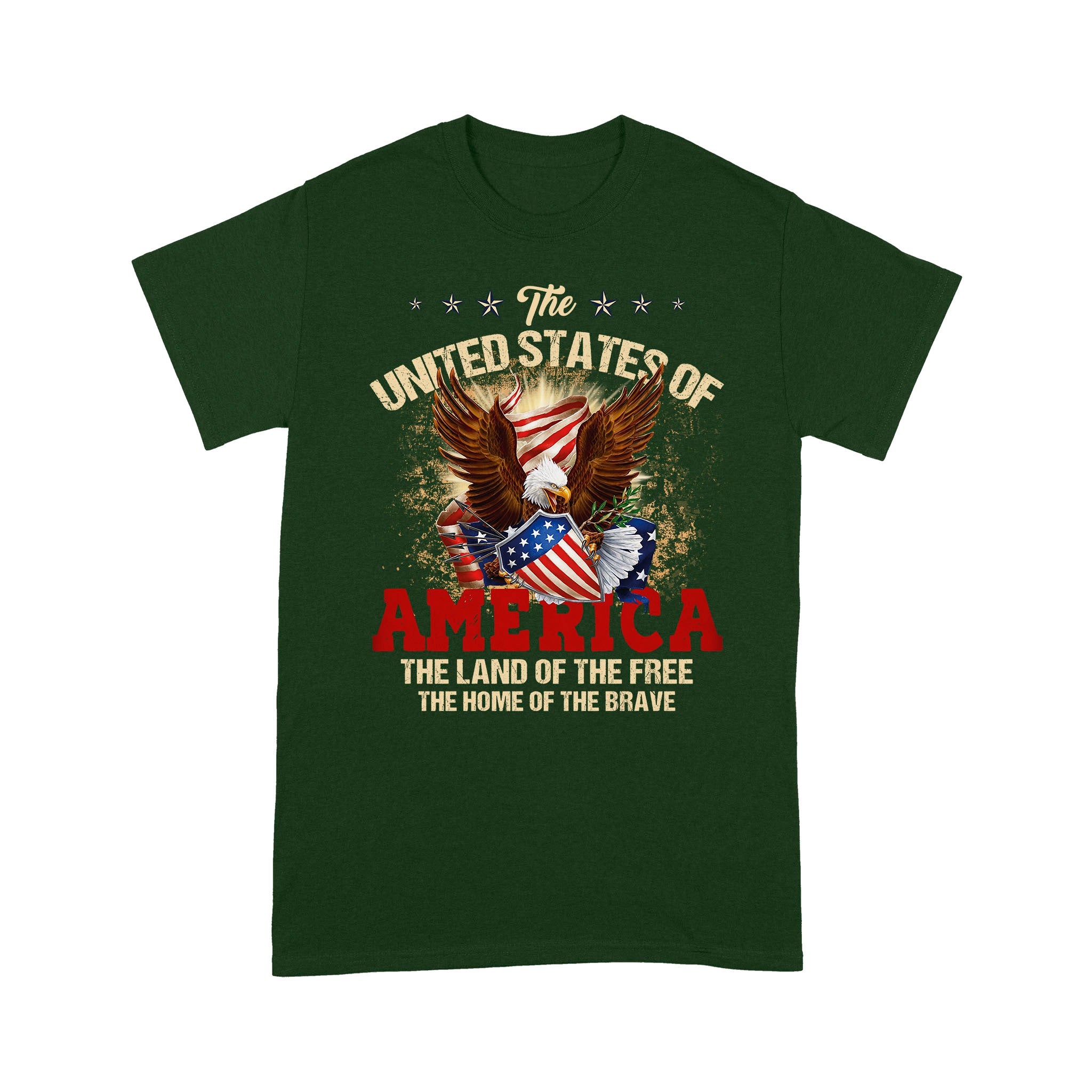 The United States of America Land of the Free Home of the Brave T-Shirt - Image 5