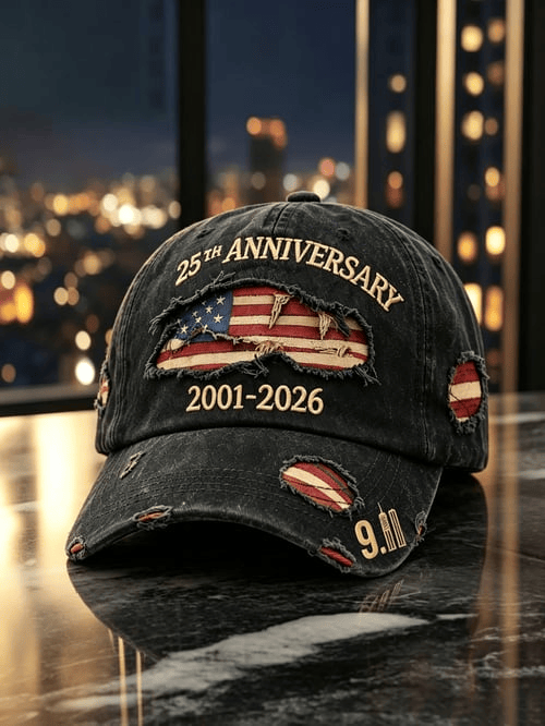 25th Anniversary 2001 2026 Hat Memory Theme Cap Gift For Proud Patriots