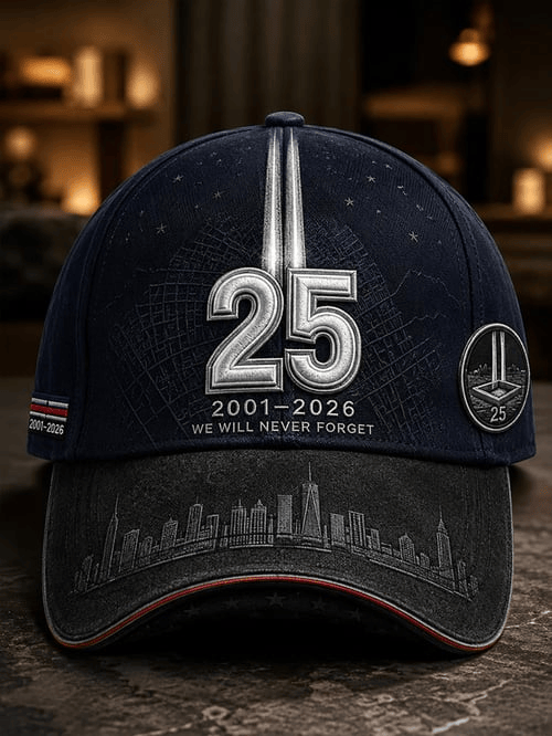 25th Anniversary Baseball Cap 2001 2026 We Will Never Forget Cap Gift For Proud Patriots