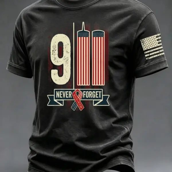911 25th Anniversary Never Forget T-Shirt 911 Anniversary Clothes Patriotic Gift Ideas
