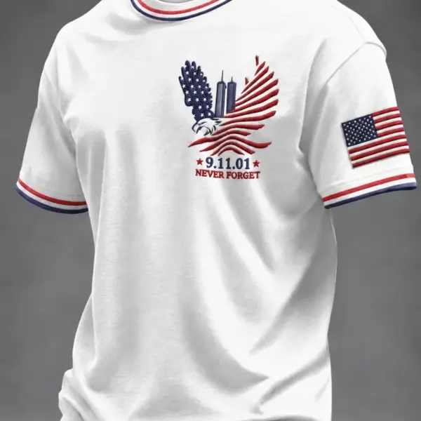 911 25th Anniversary Never Forget T-Shirt 911 Tribute Apparel Patriotic Gift Idea