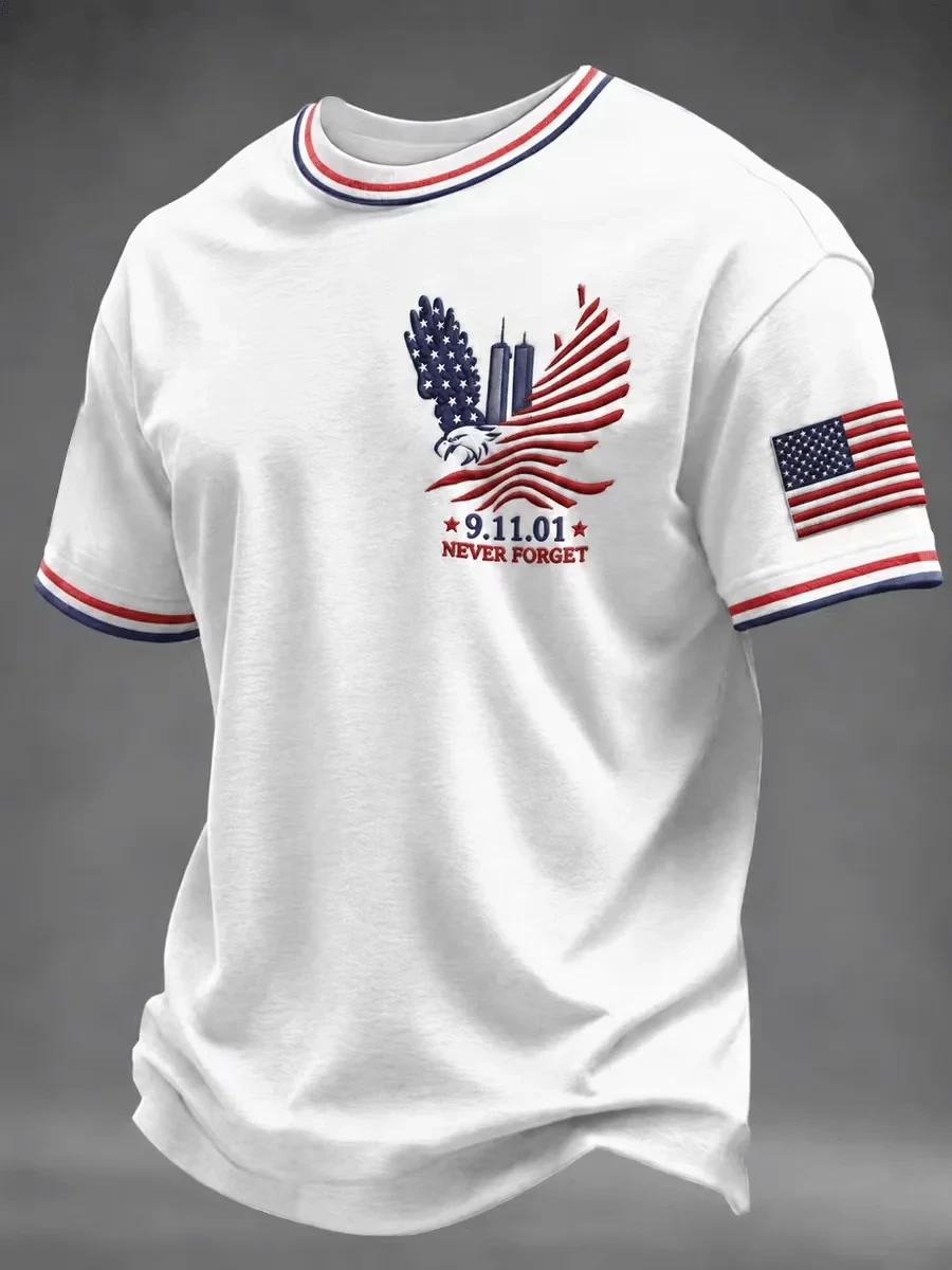 911 25th Anniversary Never Forget T-Shirt 911 Tribute Apparel Patriotic Gift Idea