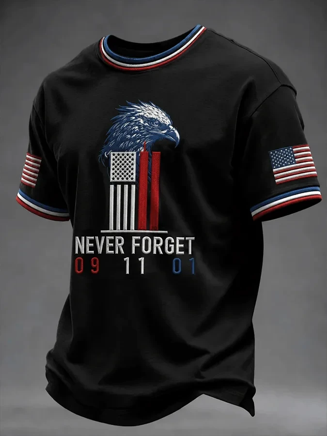 911 25th Anniversary We Will Never Forget Eagle T-Shirt 911 Clothing Gift For Father