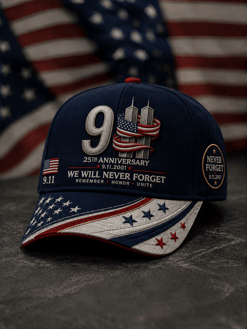 911 25th Anniversary We Will Never Forget Hat Twin Towers Patriotic Cap Gift For Patriots