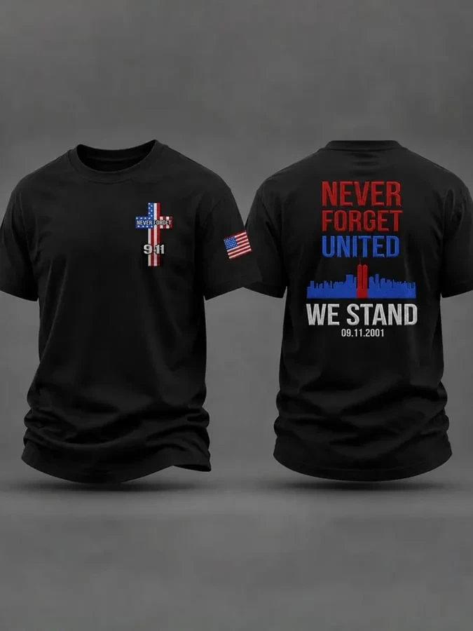 911 25th Anniversary We Will Never Forget Shirt 911 Apparel Gift For Husband