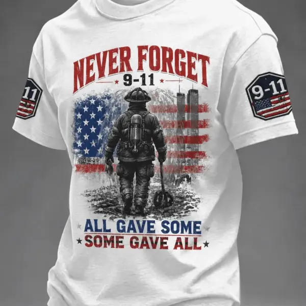911 25th Anniversary We Will Never Forget Shirt 911 Clothes Present For Dad
