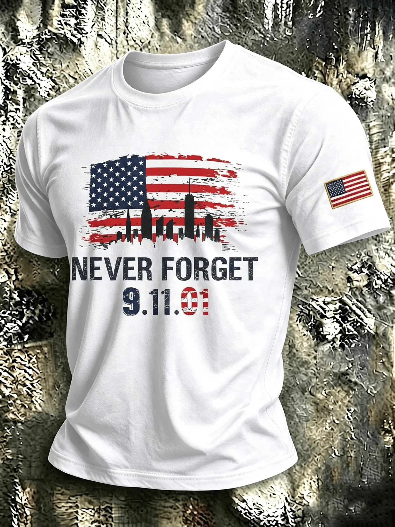 911 25th Anniversary We Will Never Forget T-Shirt 911 Clothes Gift For Dad