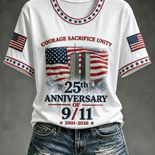 911 25th Anniversary We Will Never Forget T-Shirt 911 Shirt Unique Gift Ideas