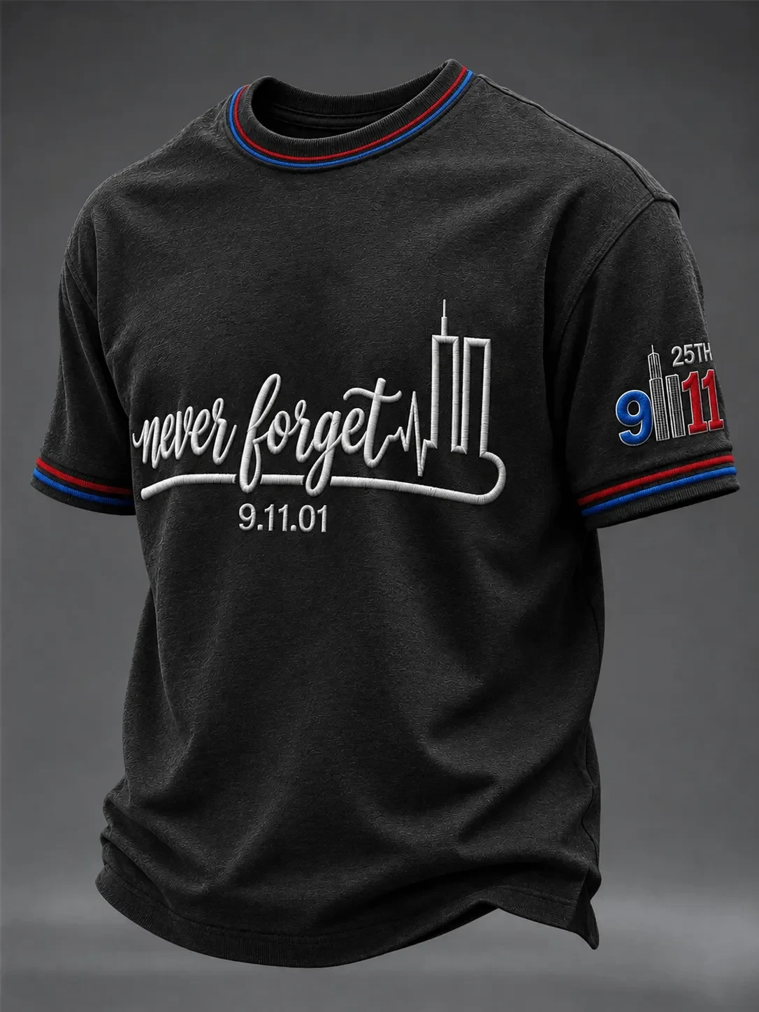 911 25th Anniversary We Will Never Forget T-Shirt 911 Tribute Apparel Best Gift Ideas