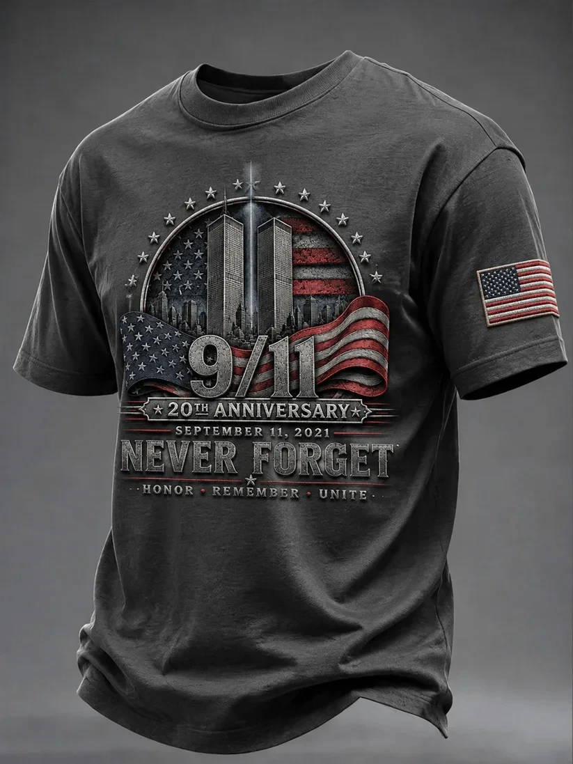 911 25th Anniversary We Will Never Forget Vintage Shirt 911 Memorial Tee