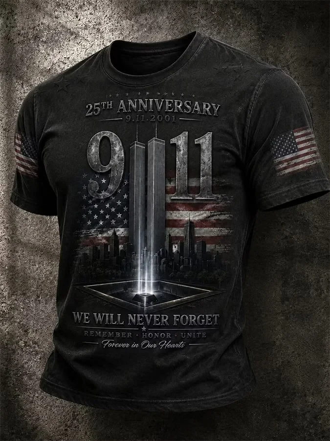 911 25th Anniversary We Will Never Forget Vintage Shirt 911 Patriot Day Merch Gift Ideas