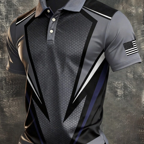 American Flag Polo Shirt 4Th Of July Clothing Men'S Gift For Militar - WWCandleCo