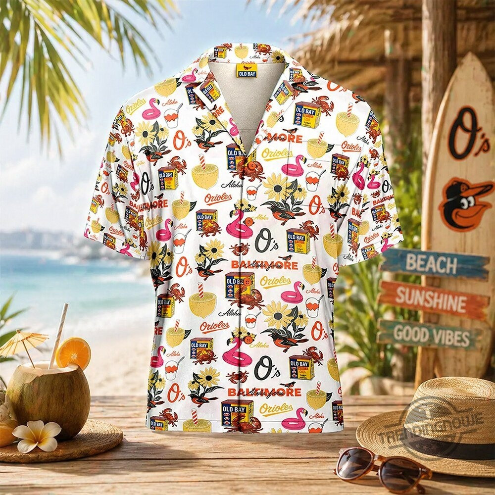 Baltimore Orioles Birdland Hawaiian Shirt Birdland Baltimore Orioles 2026 Merch Gift For Admirers - WWCandleCo