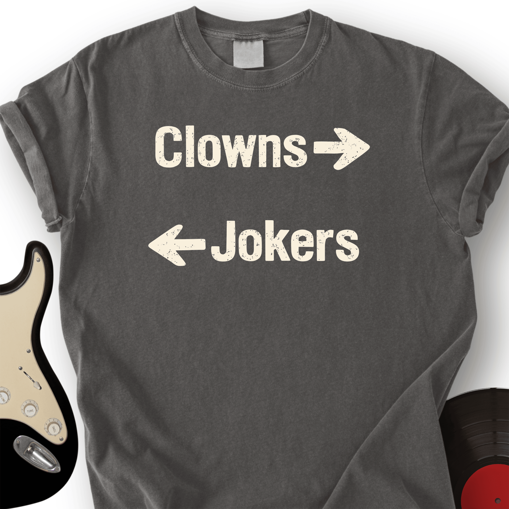 Clowns And Jokers Arrow Graphic Meme T-Shirt Comedy Merch Unique Funny Sarcastic Gift