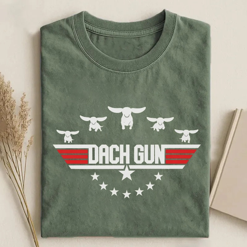 Dog Dachshund Top Dog Dach Gun T-shirt Best Fans Gear Gift For Movie Lovers - WWCandleCo