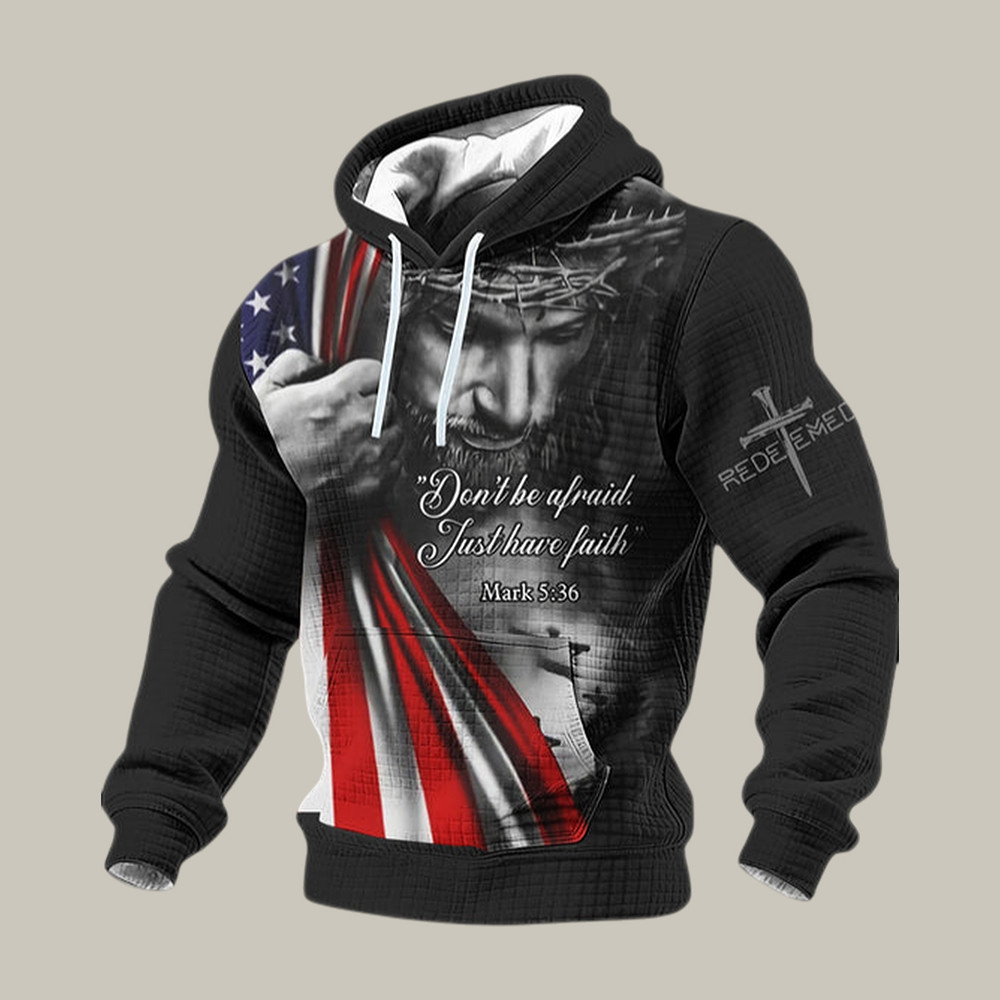 Don't Be AFraid. Just Have Faith Mark Hoodie Faith Over Fear Apparel Christian Gift - WWCandleCo