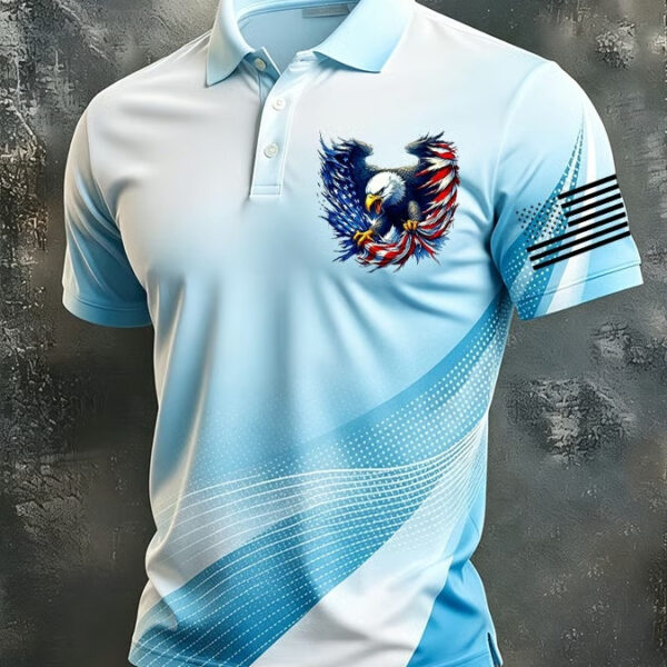 Eagle America 250 Veteran Owned Polo Shirt Proudly American Clothes Gift For Veterans - WWCandleCo