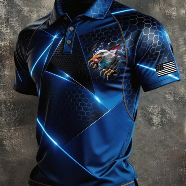Eagle America 250 Years polo Shirt 4Th Of July Clothing Men's Best Gift For Men - WWCandleCo