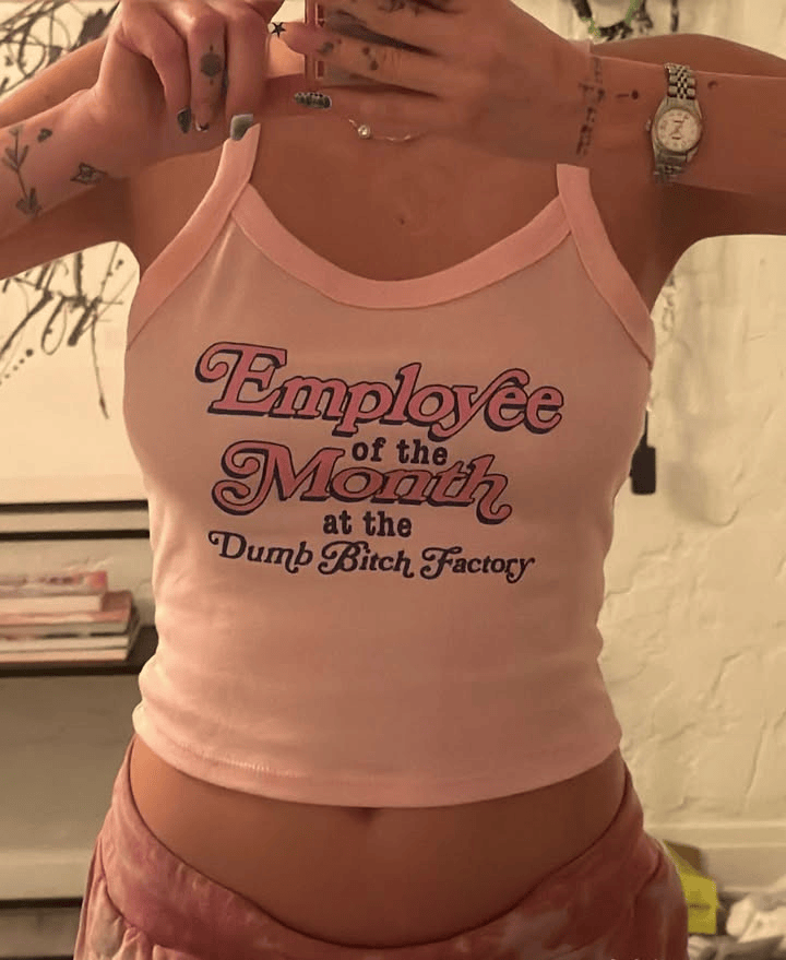 Employee Of The Month Tank Top The Dumb Bitch Factory Merch Gifts For Fans