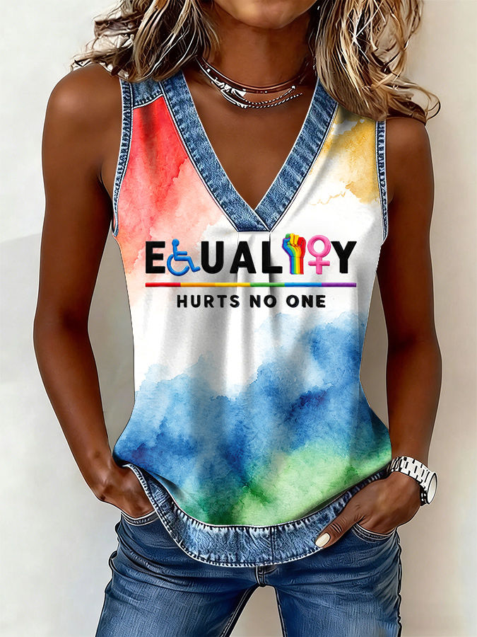 Equality Hurts No One Tank Top Colorful Tie Dye Merch Gifts For Fans