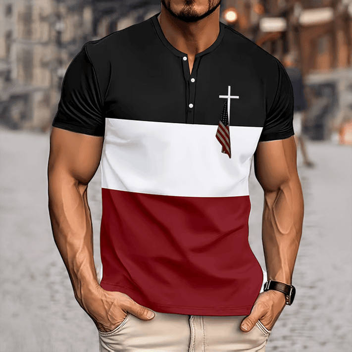 Faith Cross Graphic Button Shirt God Is Good Shirt Good Gift For Christians - WWCandleCo