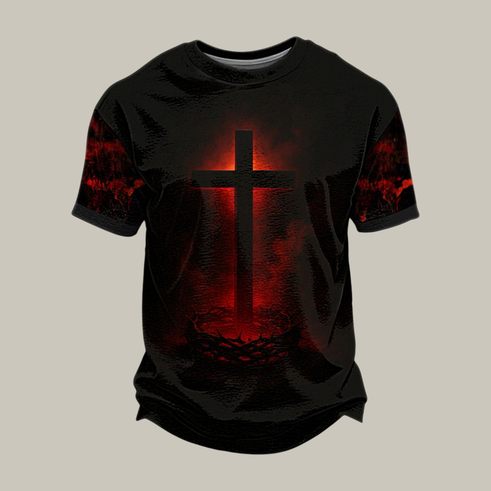 Faith Cross Graphic Design T-Shirt God Is Good Shirt Best Present For Husband - WWCandleCo