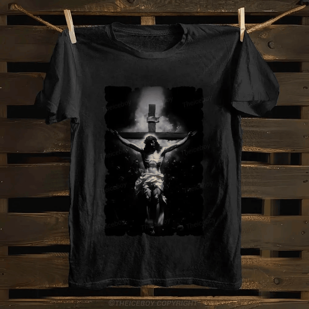 Faith T-Shirt Holy Cross Christian Shirt Unique Gift For Husband Birthday