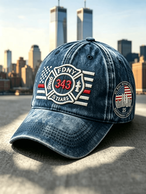 Fdny 343 Baseball Cap 25 Years September 11 Cap Gift For USA Patriots