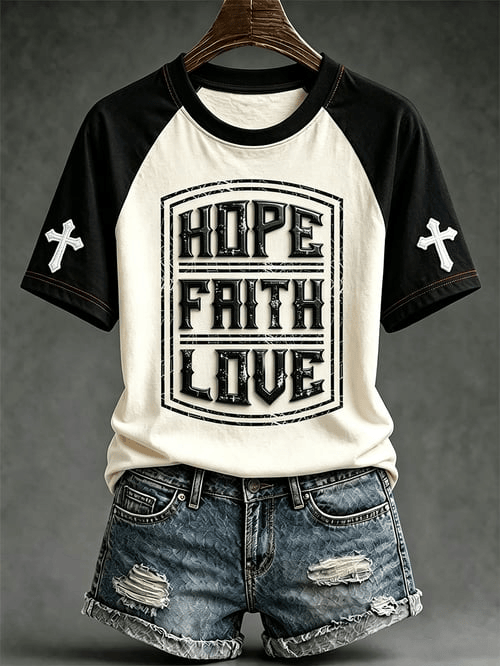 Hope Faith Love T-Shirt Cross Apparel Best Gift Ideas For Believers