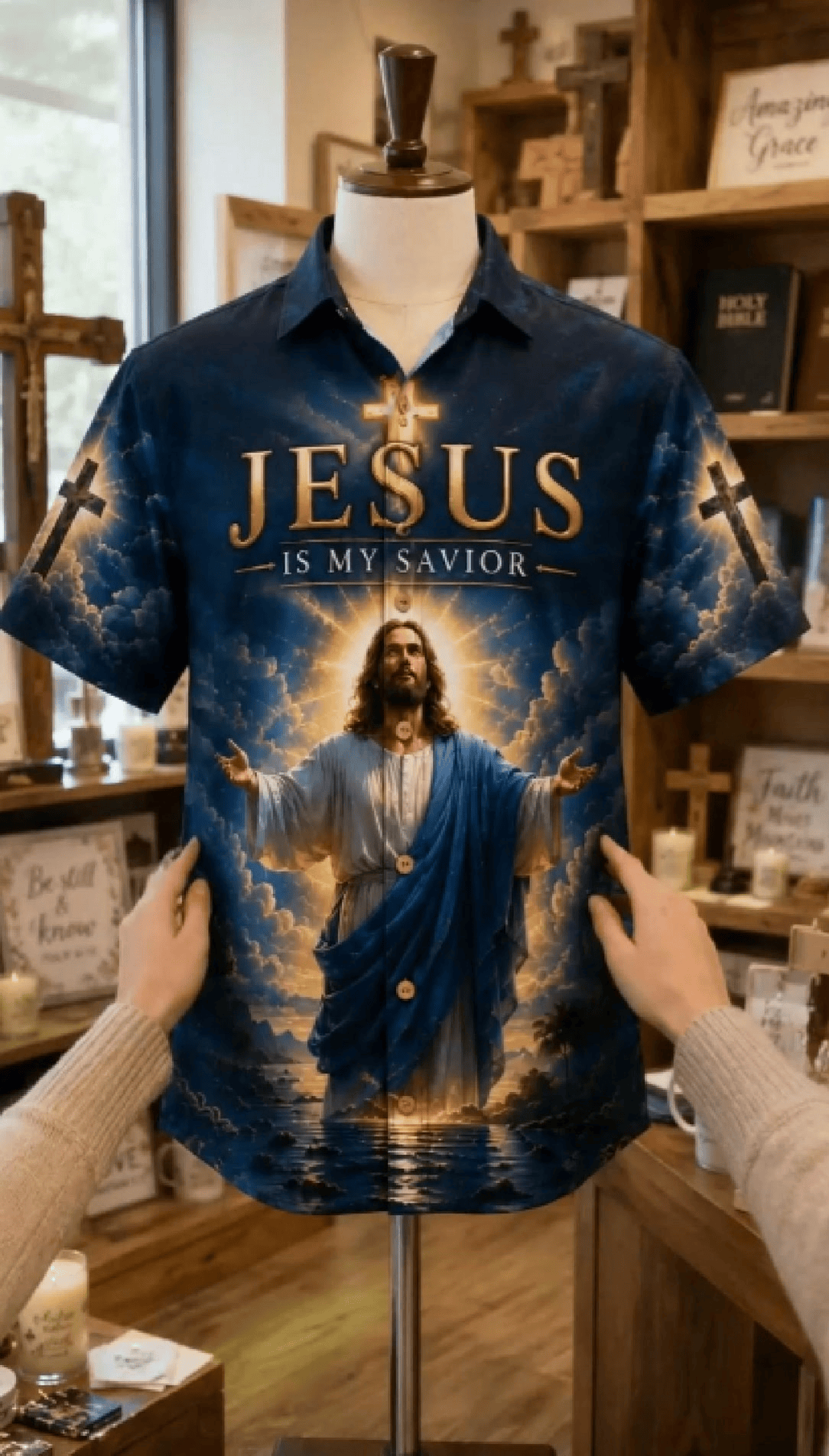 Jesus Is My Savior Hawaiian Shirt Jesus Cross Clothes Meaningful Gifts
