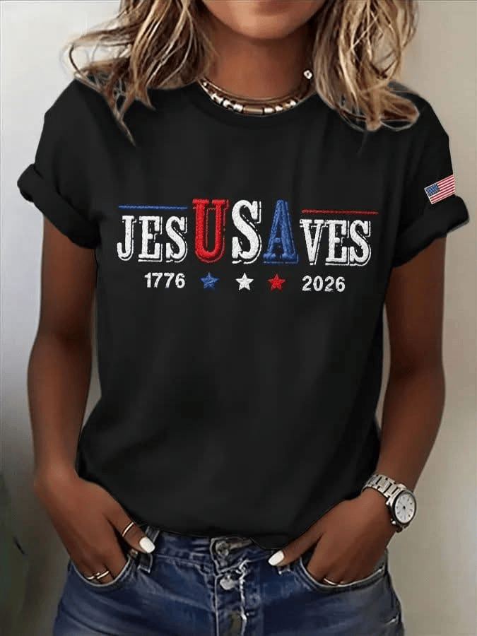 Jesus Saves USA 250th Anniversary T-Shirt 1776 - 2026 Semiquincentennial Shirt Fan Gift